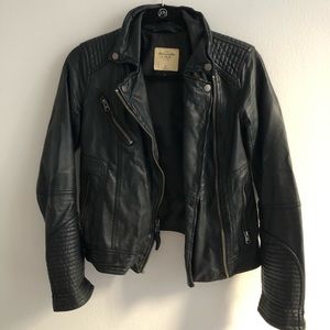 Faux Leather Moto Jacket